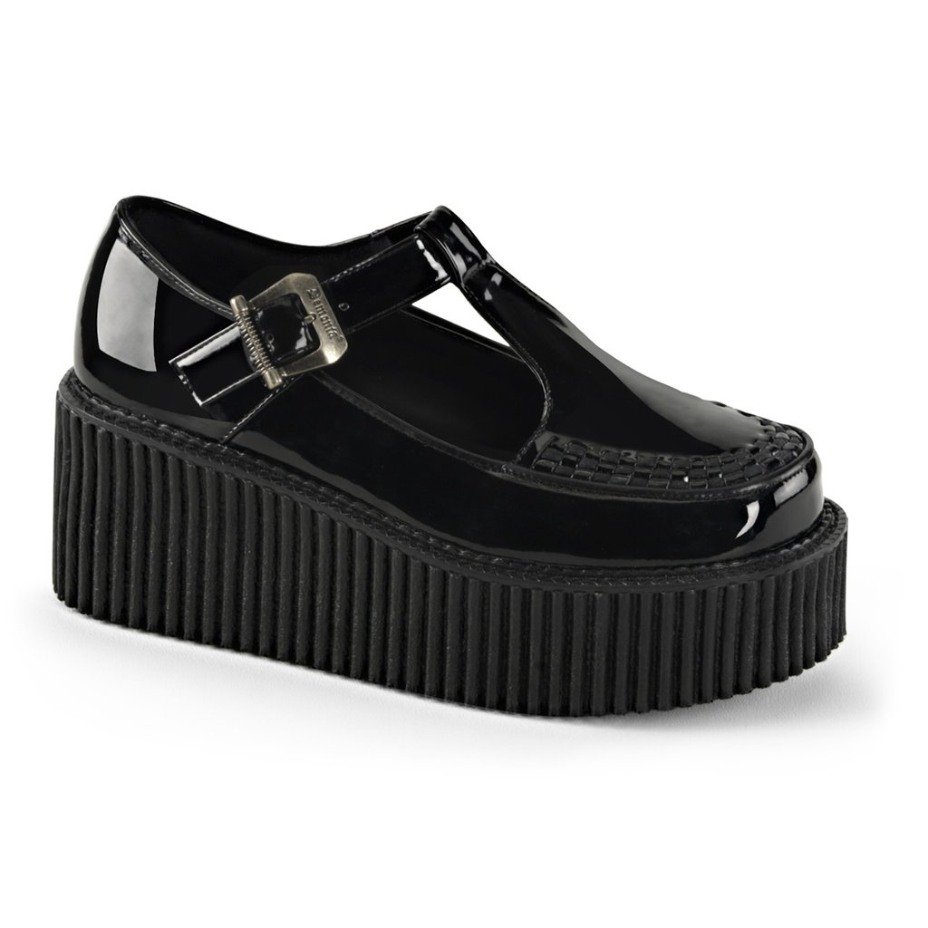 Creepers Demonia Creeper 214 Damske - Čierne | SK-831147